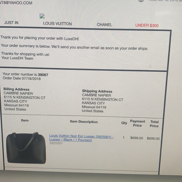 Louis Vuitton Noir Epi Lussac - Picture 10 of 10